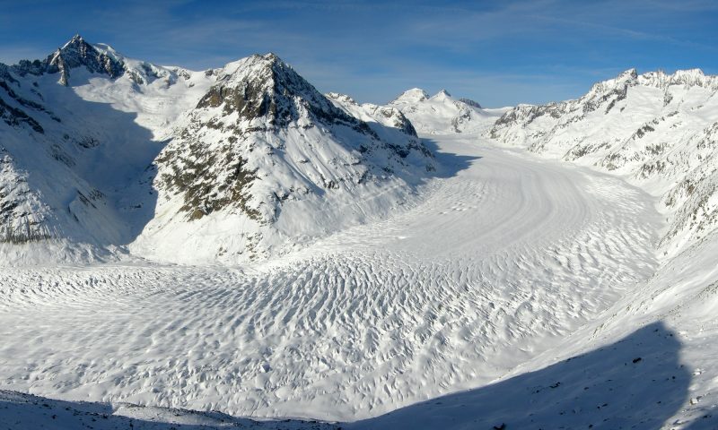 Melting ice sometimes reveals real treasures in the heart of glaciers