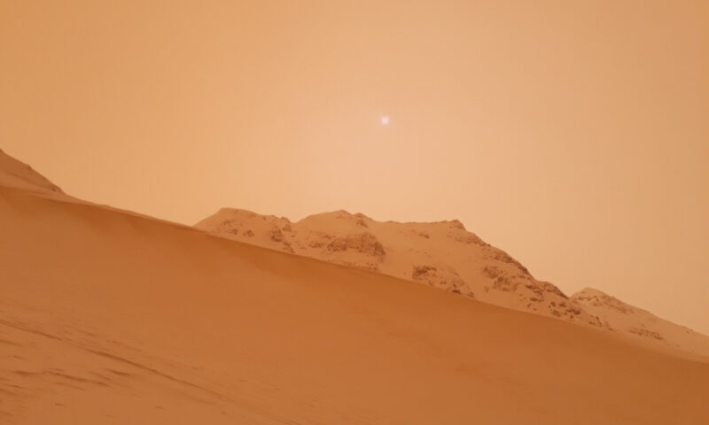 Sirocco – Une tempête de sable en montagne ?